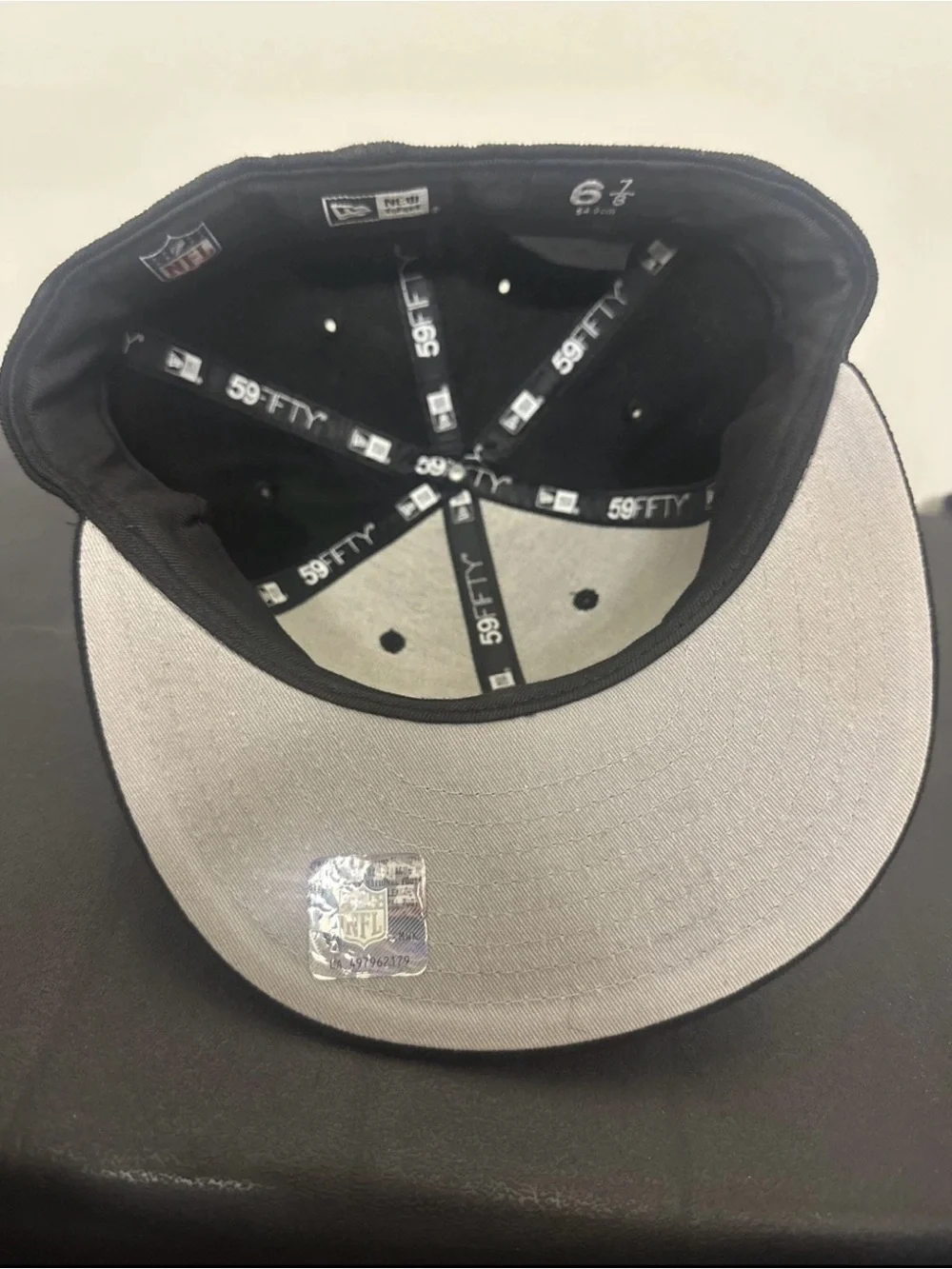 New Era Black Raiders Fitted 59FIFTY Youth 6 7/8 Hat